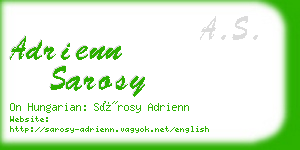 adrienn sarosy business card